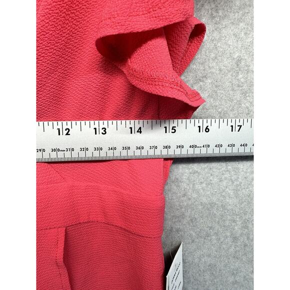 Donna Ricco Womens Tulip-Hem Dress Coral Pink Size 8 NWT - Picture 4 of 13